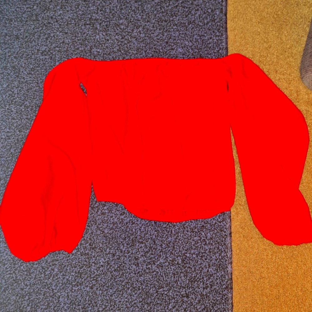 Womens Red crop top